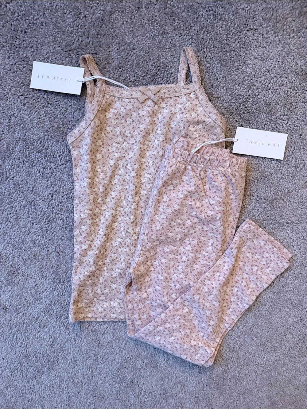 Jamie Kay 4/5y NWT Rosalie Fields Pink Floral Singlet & Legging Set